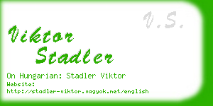 viktor stadler business card